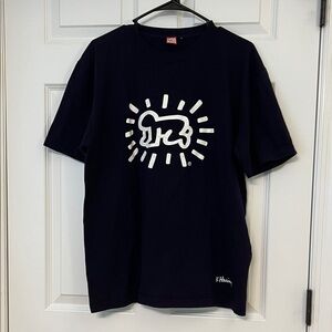 Keith Haring x “Have a good time” Navy Graphic T-Shirt